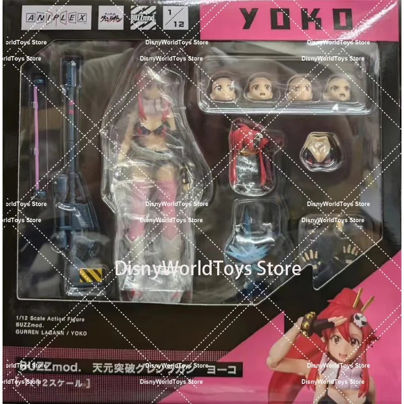 100% Original Aniplex BuzzMod 1/12 GURREN LAGANN YOKO In Stock Anime Action Collection Figures Model Toys