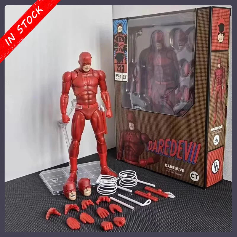 In Stock Ct Toys Daredevil Figure Mafex 223 Comic Version Shf Anime Action Figure Figurine Statue Model Custom Gifts Toys