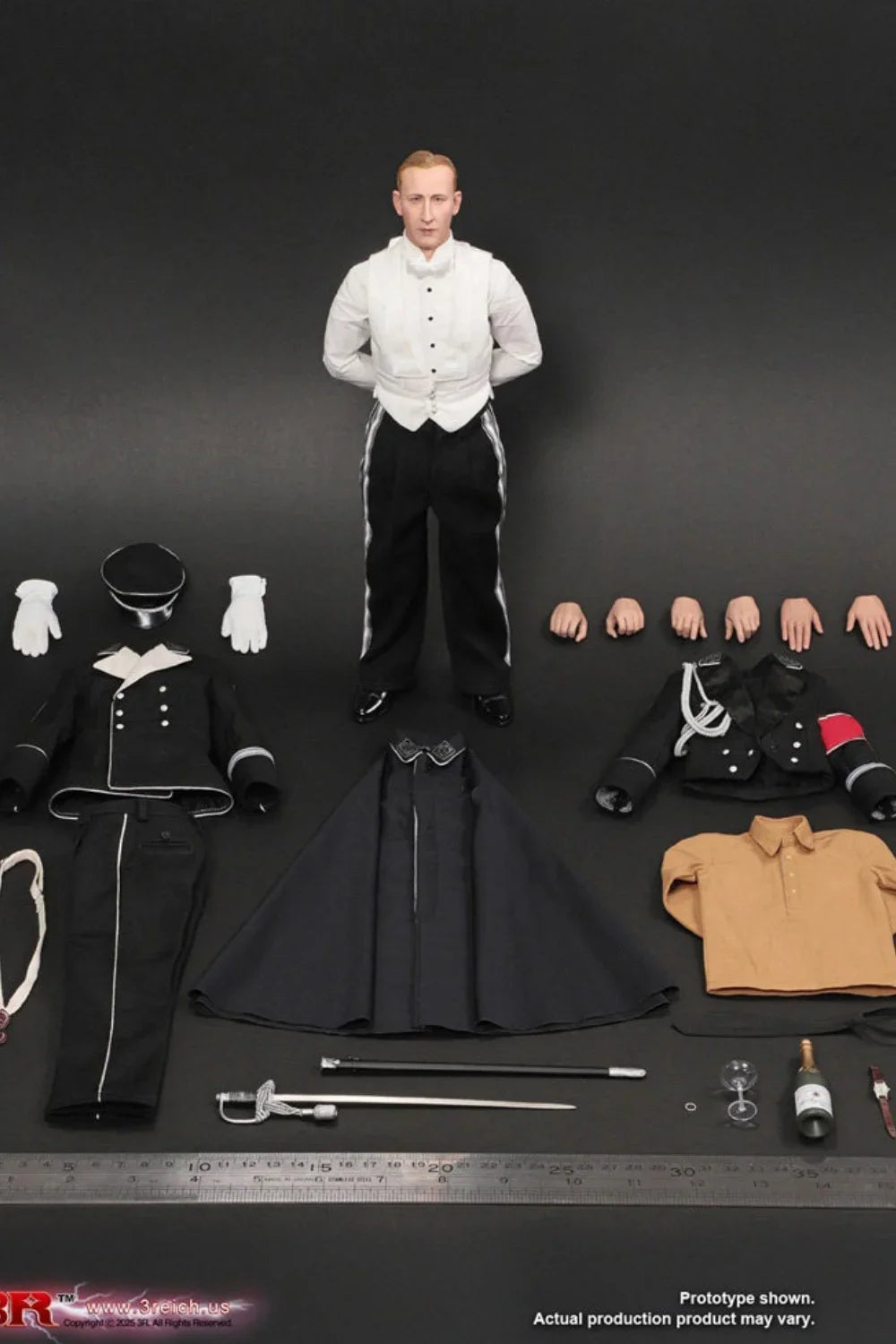 DID 3R GM657 1/6 Scale Male Soldier Black Suit Edition Full Set 12inchs Action Figure Colllectible Model Toys Gifts
