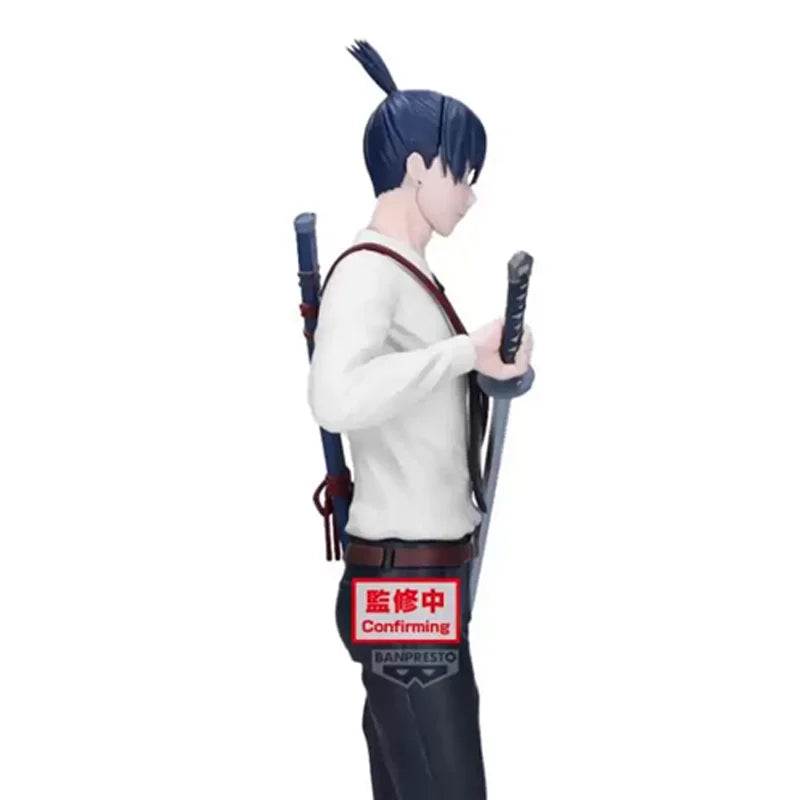 Genuine Bandai Banpresto Chainsaw Man Vibration Stars Aki Hayakawa PVC Original Anime Figure Model Collector Figurine Toys Gift