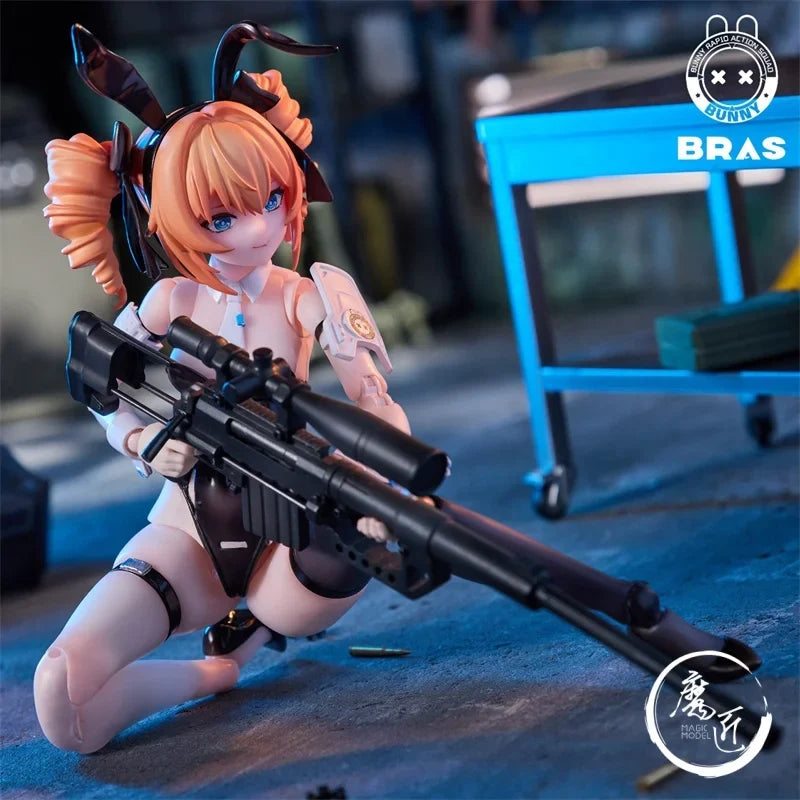 In Stock Sushing BRAS 1/12 Bunny Rapid Action Squad Leoni Special Color Version Anime Action Figure Models Toys PVC Collectible