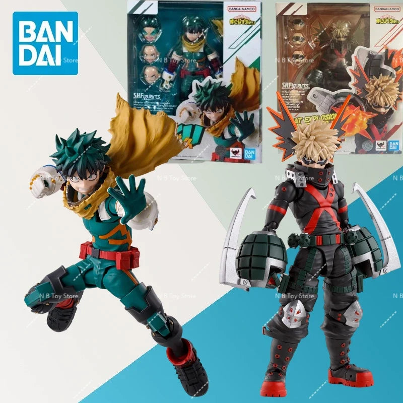 In Stock Bandai S.H.Figuarts Series Mobile Toys Midoriya Izuku, Bakugo Katsuki Toy Collection Gift