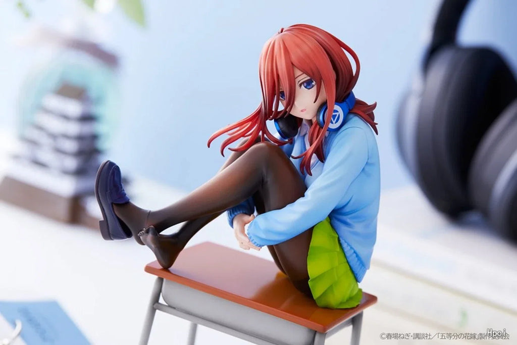 19cm Anime The Quintessential Quintuplets Gotoubun no Hanayome Nakano Miku 1/8 Action Figure Model School Uniform Toys