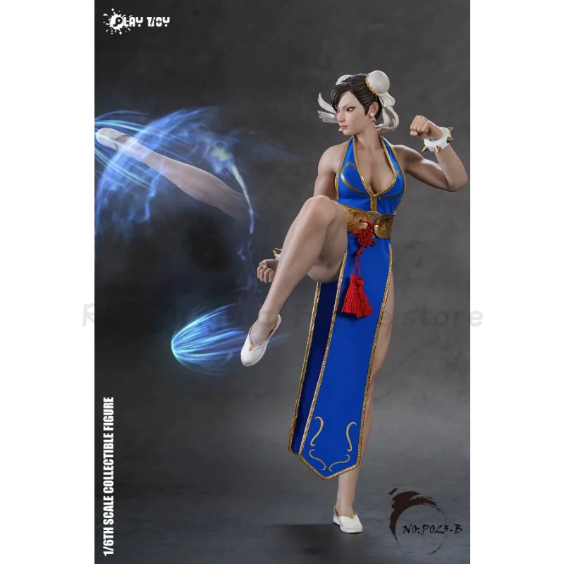 【In Stock】Original PLAY TOY P023 Street Fighter Chun Li Animation 1/6 Action Figure Model Toys Ornaments
