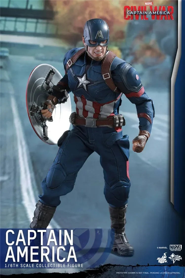IOriginal HOT TOYS MMS350 1/6 Classic Character Captain America 3 Civil War Avengers Action Figure Model Toys 12 inches