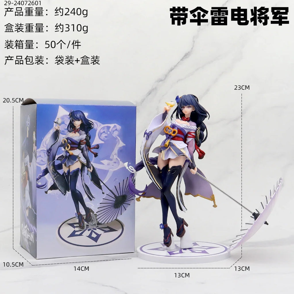 25CM Anime Game Genshin Impact Beelzebul Figure Cute Cool Anime Model Toys Gifts Collection Action Figure  Ornaments PVC