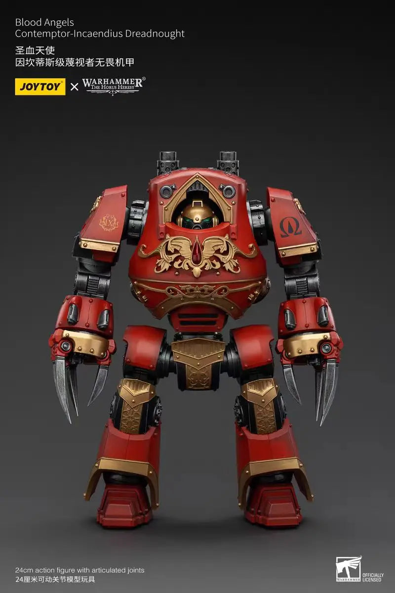 【In Stock】JOYTOY Warhammer 40K Blood Angels Contemptor-Incaendius Dreadnought 1/18 Action Figure with Articulated Joints