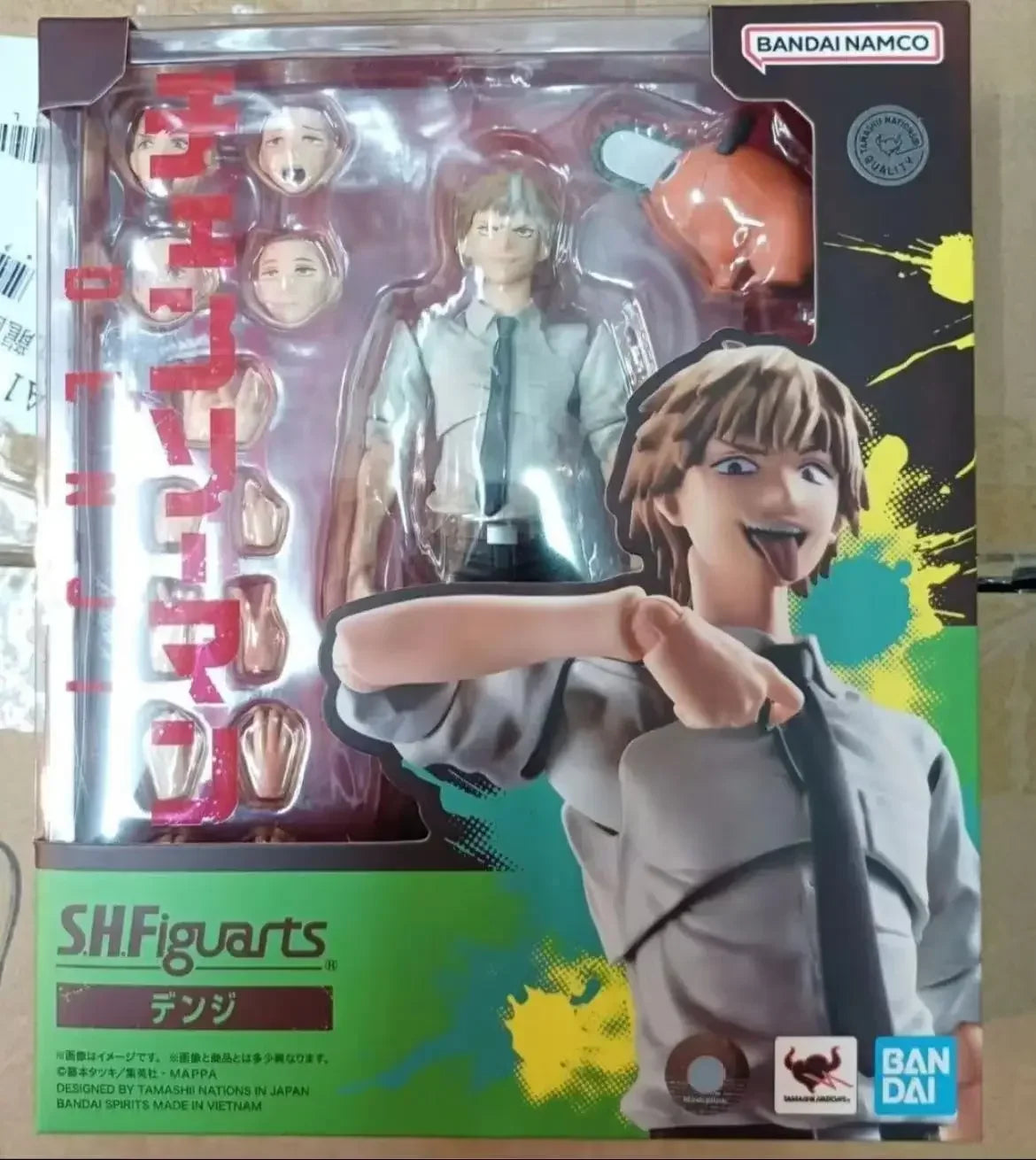 In Stock Bandai S.H.Figuarts SHF Denji Pochita Normality Ordinary Costume Anime Action Figure Toy Gift Model Collecting Hobby
