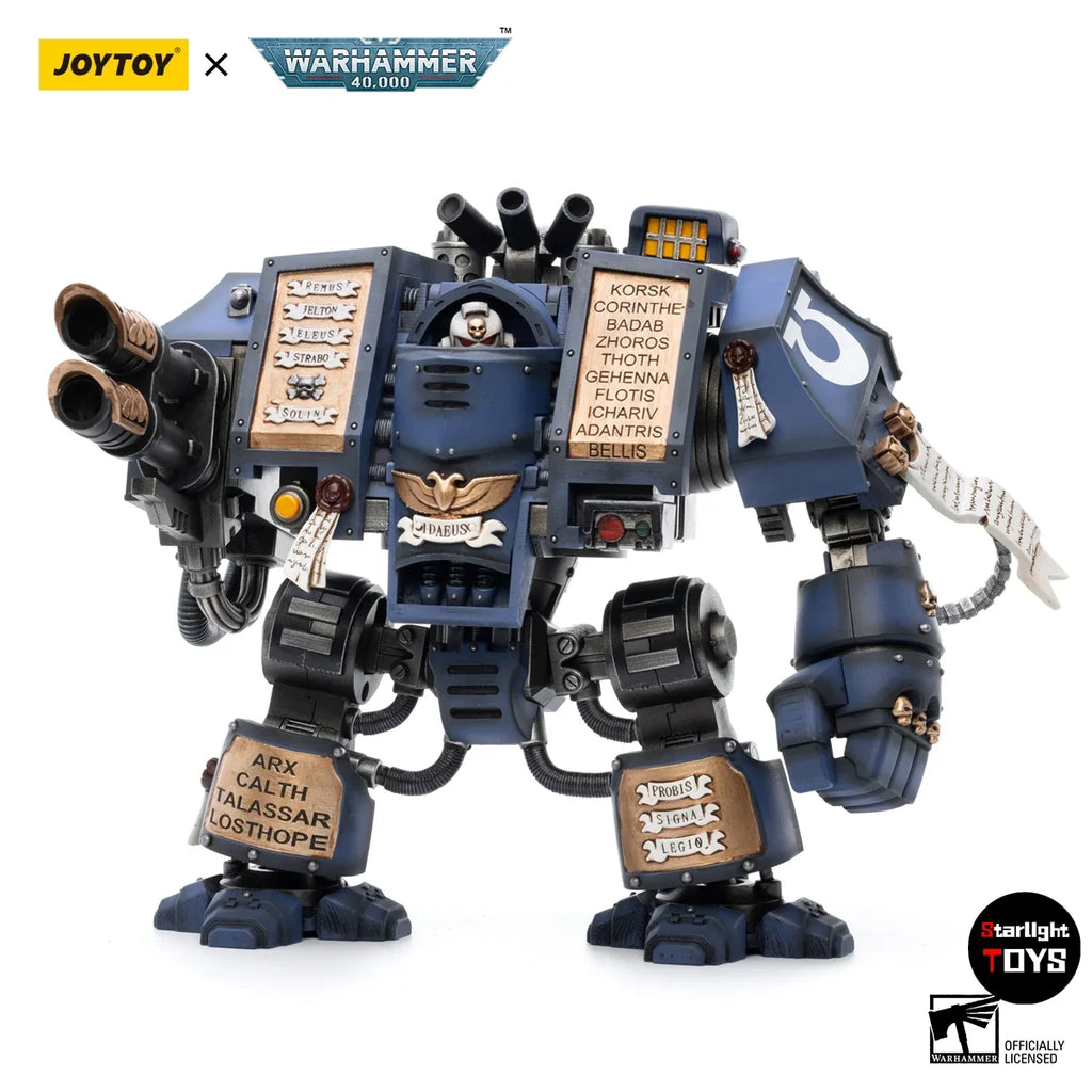 JOYTOY 1/18 Action Figure Warhammer 40K Space Marines Uitramarines Venerable Dreadnought Model Toy Gift