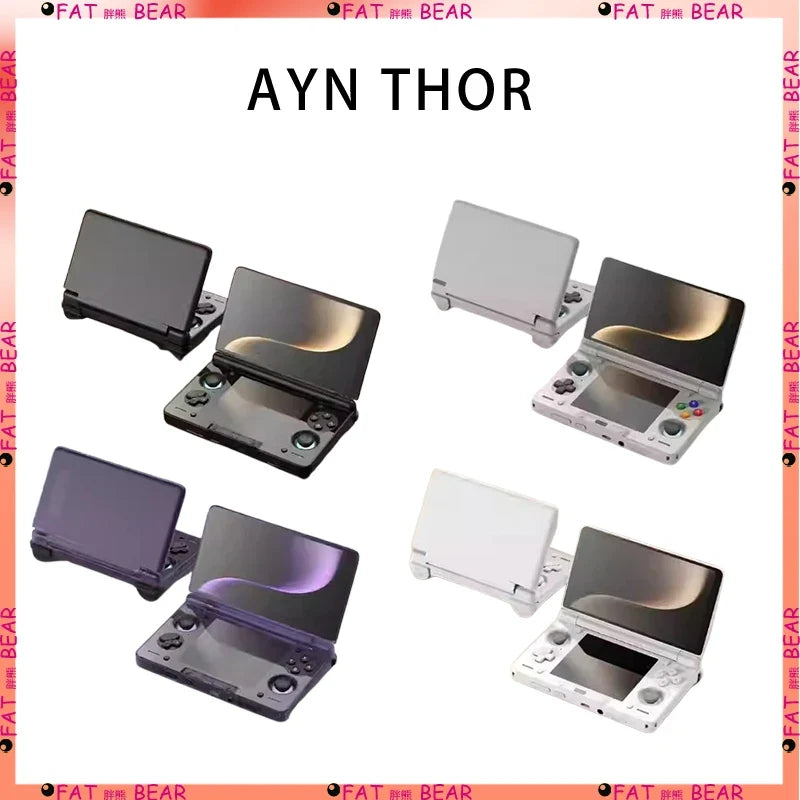Original AYN Thor 6'' OLED Dual Screen Gaming Handheld Qualcomm Snapdragon CPU 6000mAh Battery Android13 Hall Stick Gam