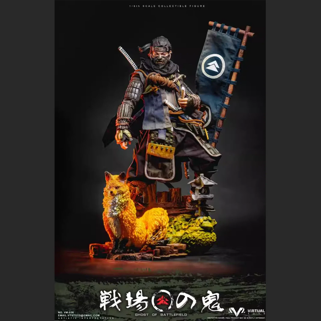 Original VTS TOYS 1/6 VM-036 Ghost of Tsushima 12-inch Japanese Samurai Action Figure Model Toys Male Soldier