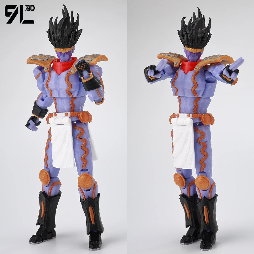 9L3D Lucky13 JoJo's Jotaro Kujo Action Figure Dummy13 with Star Platinum T13 Multi-Jointed 3D Printed Collectible Toys Titan13