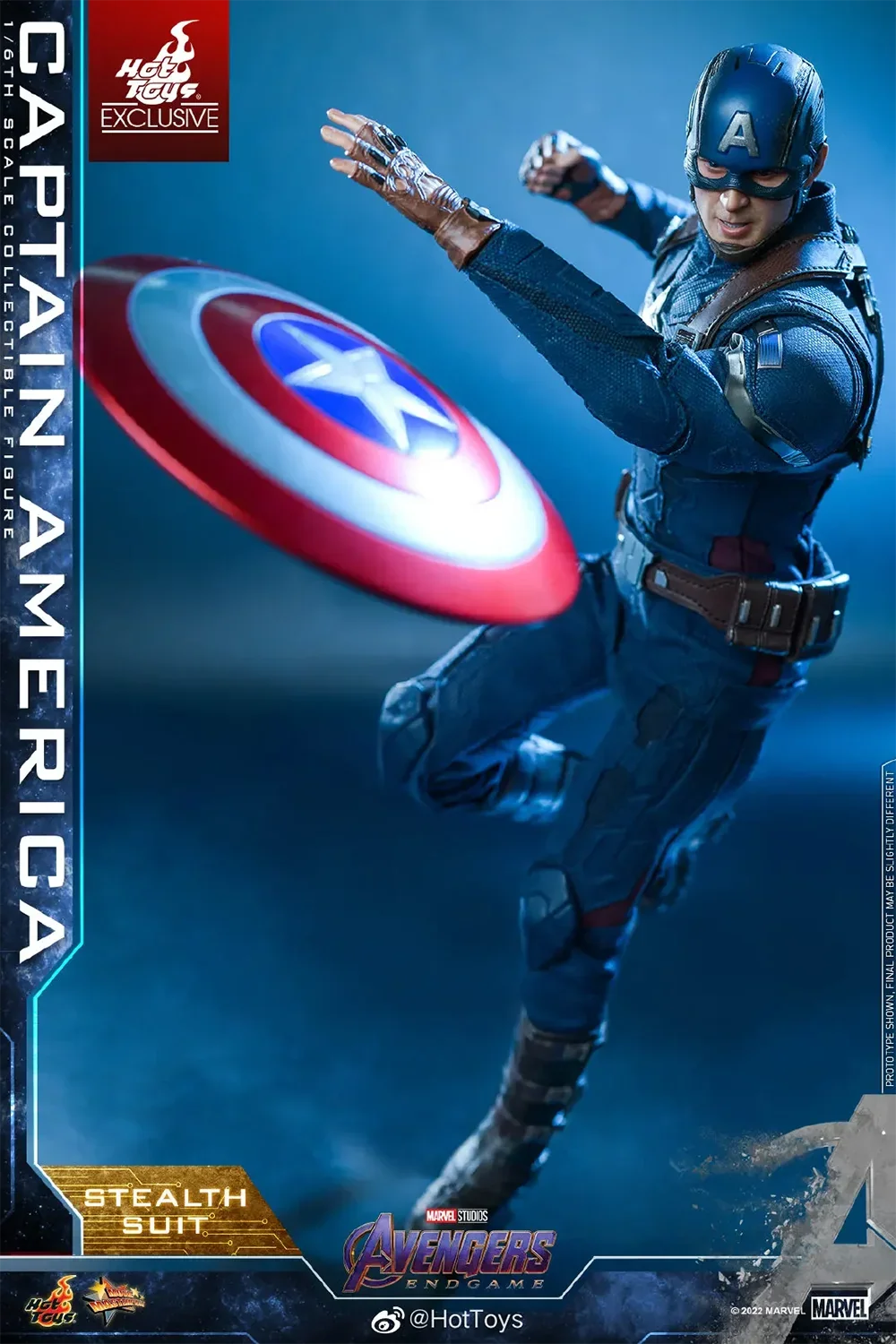 Original HOTTOYS 1/6 MMS607 Avengers 4 Endgame Captain America Tracking Battle Suit Collection Model Action Figure Toy 12 inches