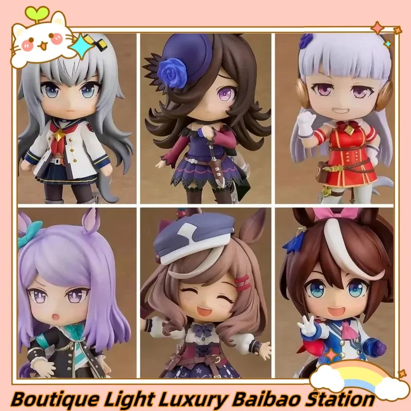 10cm Umamusume: Pretty Derby Cute Edition Anime Figure Collectible Ornament Doll Cartoon Models For Game Girls Boys Gift
