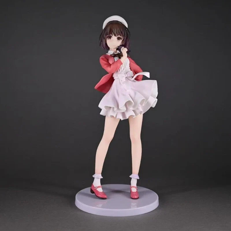 24cm New Anime Figure Megumi Kato Perimeter PVC Model Sexy Beautiful Girl Desktop Decoration Ornaments Birthday Gifts Toys