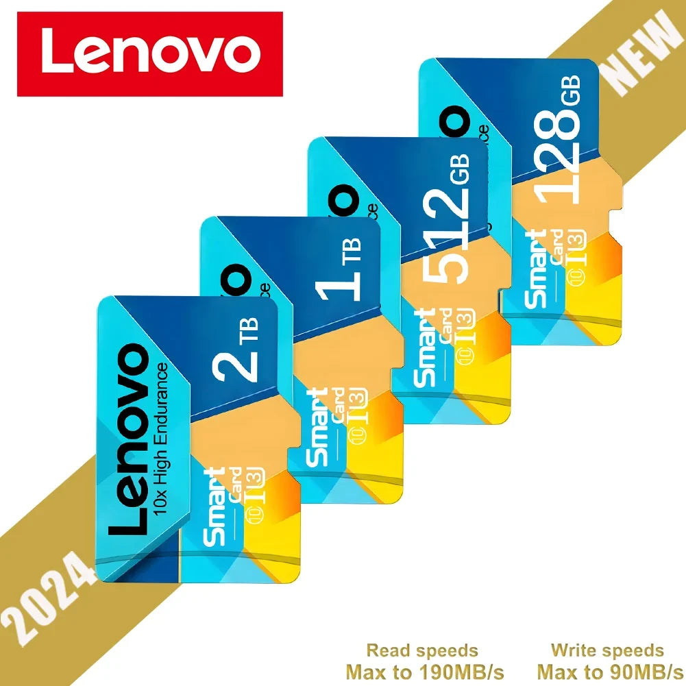 Lenovo 1TB High Speed Memory Card 512GB 256GB Class 10 2TB Micro TF SD Card 1TB SD Memory Card For Nintendo Switch Phone/Ps4