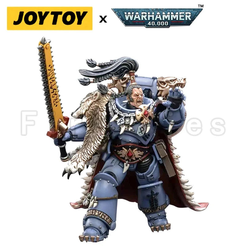 1/18 JOYTOY Action Figure 40K Space Wolves Ragnar Blackmane Re-issue Version Anime Model Toy