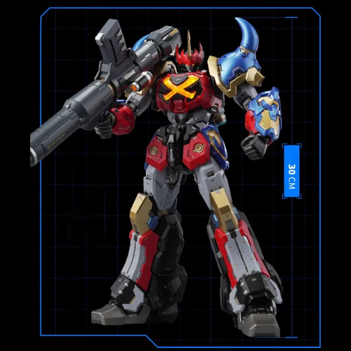 HiPlay MOSHOWTOYS Sengoku Majin Goshogun with Lights Transformable Die-cast Action Figure