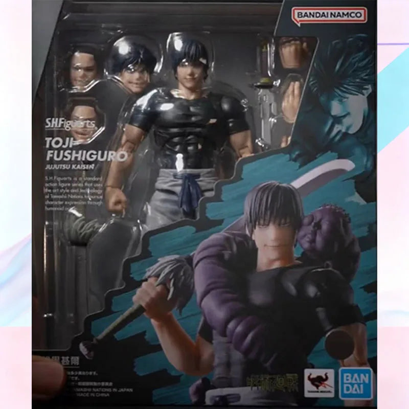 Auf Lager BANDAI Original S.H.Figuarts JUJUTSU Toji Fushiguro Satoru Gojo SHF Actionfigur Modell Geschenk für Kinder Schaumstoffbox Verpackung