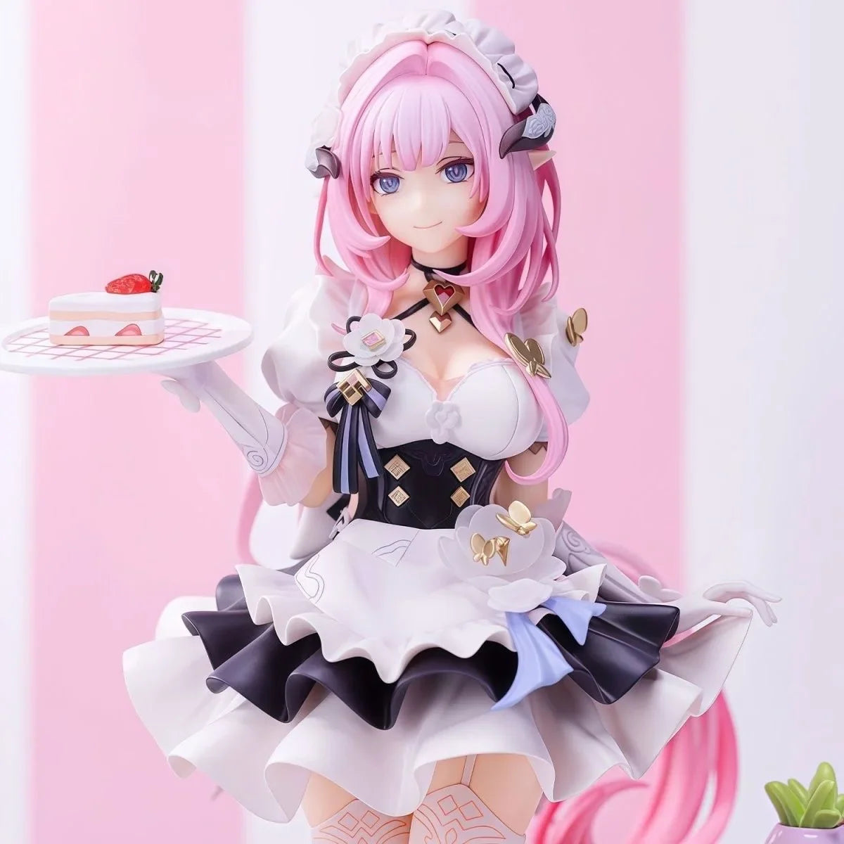 Pink Sweetheart Maid Cartoon Figure - Dessert Theme Collection Model for Kawaii Room Decor & Gift