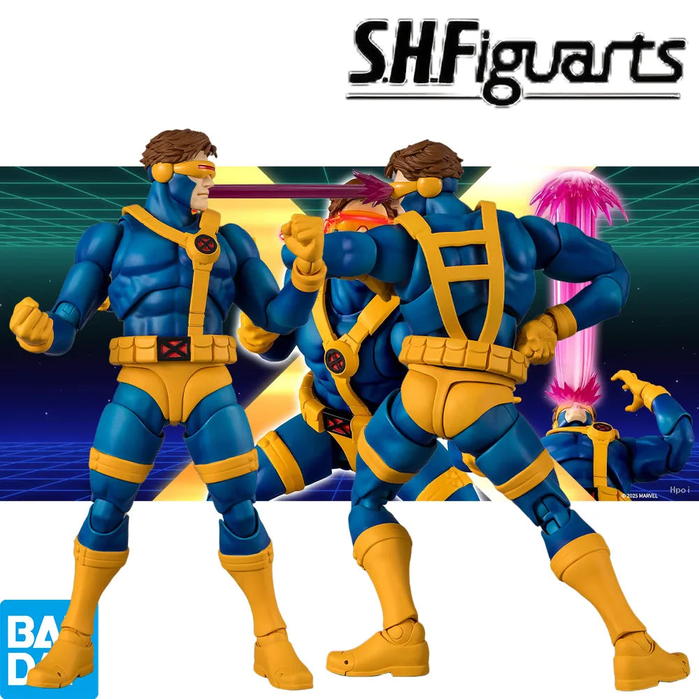 100% Authentic In Stock Bandai S.H.Figuarts Marvel Cyclops Action Figure Collection Model Toy