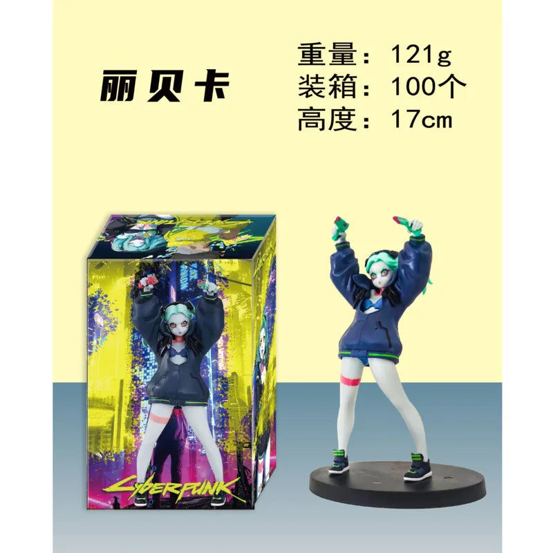 Cyberpunk Edgerunners Lucy David Rebecca Anime Figure Model Collectible Art Toy For Desktop Bookshelf Decoration Anime