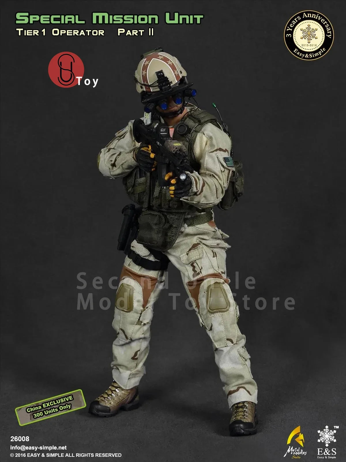 Easy&Simple ES 26008 1/6 US Army SMU Tier-1 Operator PartII US Army 3th Anniversary Action figure Full Set Collectible Model Toy