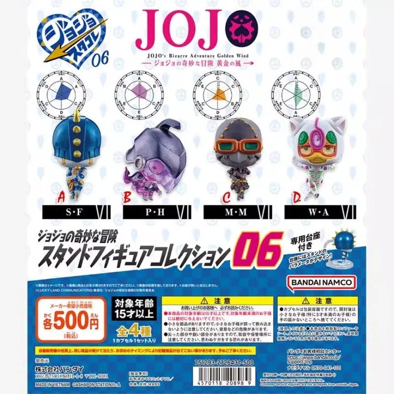 Japanese Edition JoJo's Bizarre Adventure Gashapon Toys Q Version Stand Figure Model Ornaments Toys