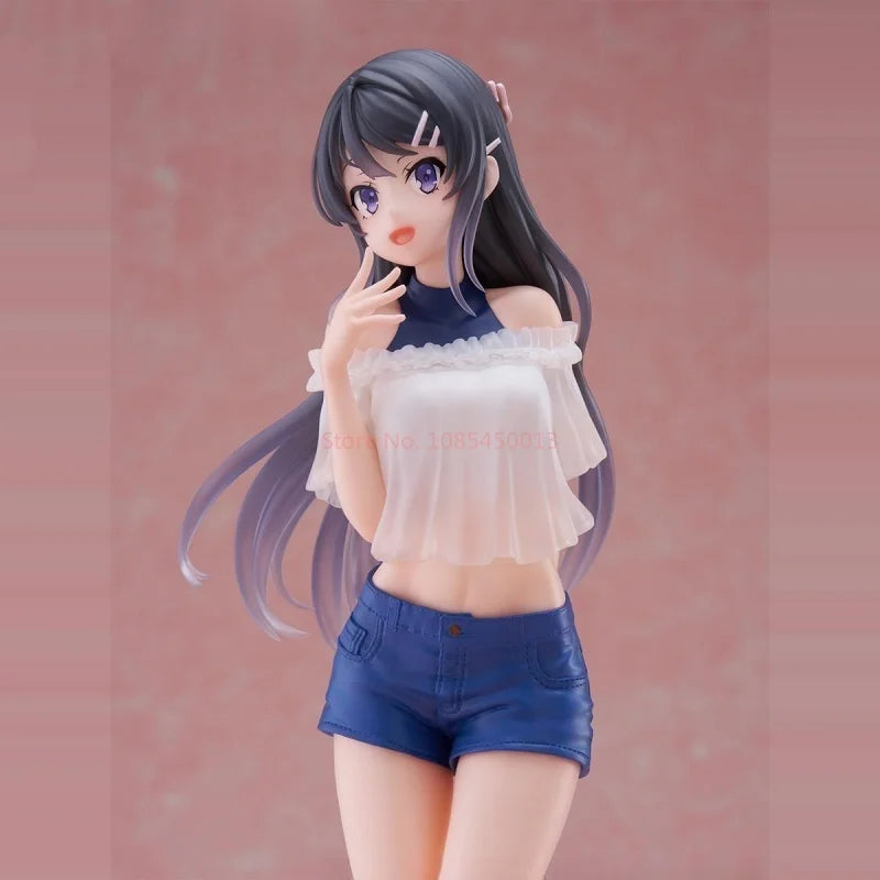 In Stock New Original Furyu  Anime Figure Rascal Does Not Dream Series Sakurajima Mai  Desktop Model Decoration No Box Gift