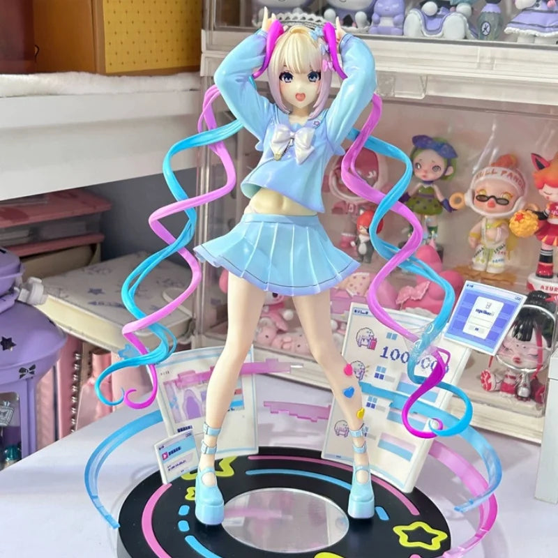 Original PVC 23.7CM APEX Toys NEEDY GIRL OVERDOSE Ame-Chan Chouzetsu Saikawa Tenshi-Chan Toy Gifts Anime Figure Collectible Doll
