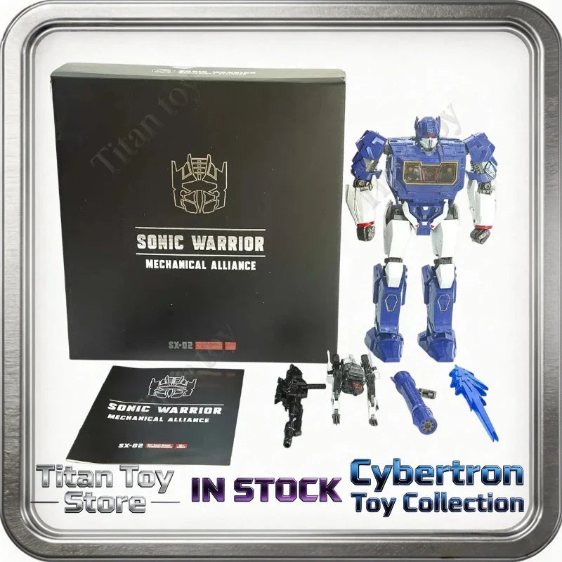 AUF LAGER Neuer verformter Spielzeug-Donnerkrieger SX-02P SX02P Sonic Speed Warrior Action Bewegliche Puppe Spielzeugsammlung Geschenke