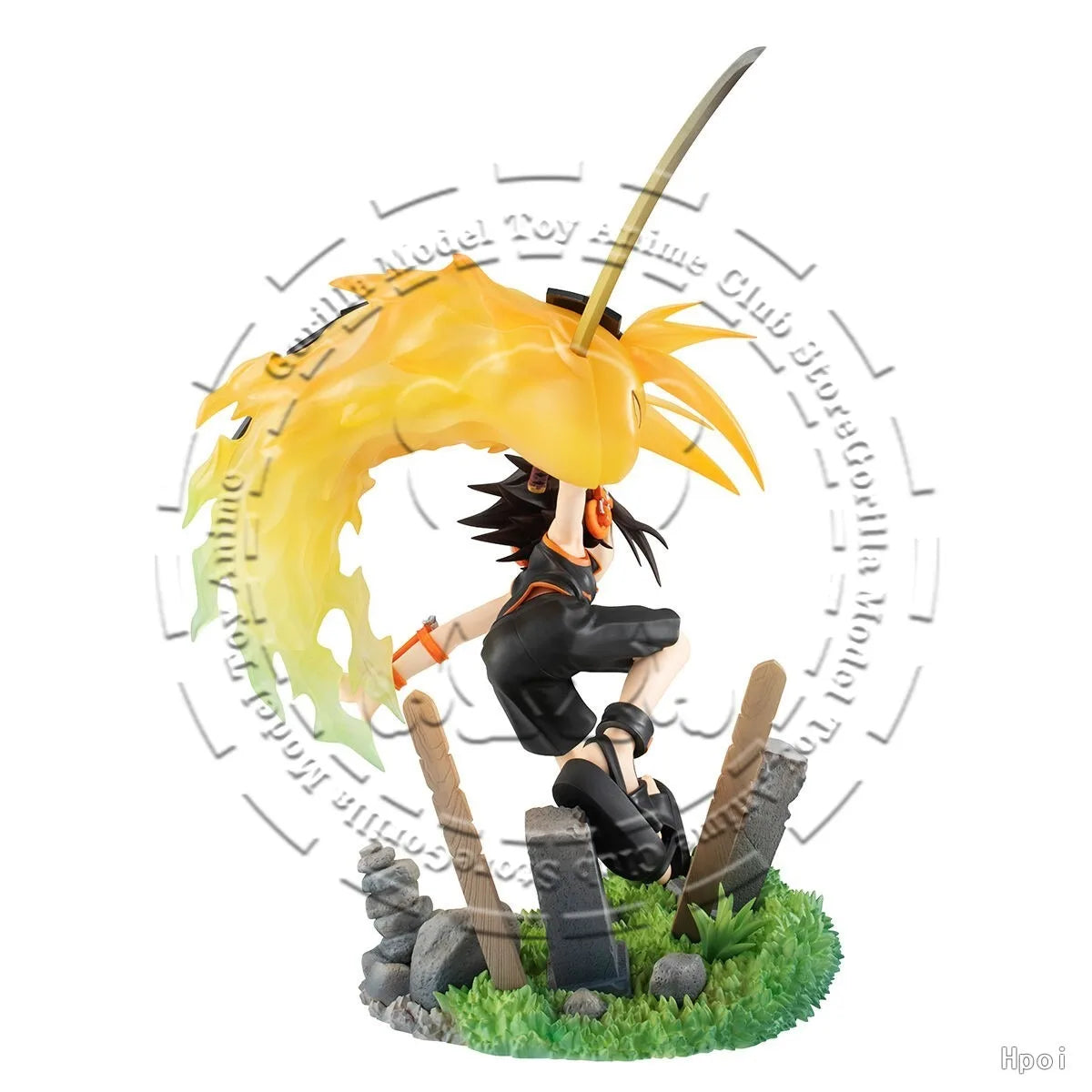 In Stock Original Genuine MegaHouse Lucrea Yoh Asakura SHAMAN KING Figure 180mm Anime Statue Japanese Collectible Model Gift