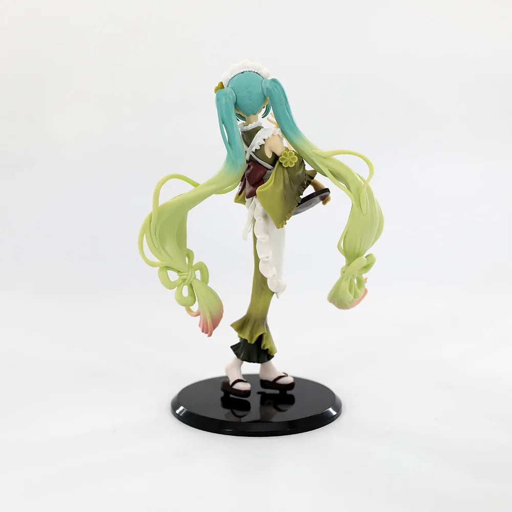 20C Hatsune Miku Figure Creative Sweet Matcha Parfait Dress Dress Up Model Toy Unlimited Charm Gift Collection Action Figure PVC