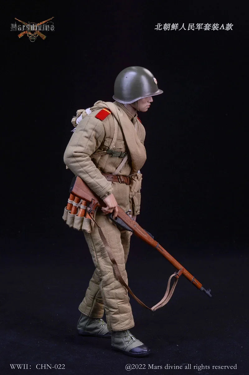Marsdivine CHN-022 1/6 North Korean People'S Army Combat Uniform Clothes Suit For 12Inch Men Soldier Action Figure Body Toys