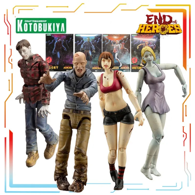 Kotobukiya Original Plastic Assembly Model Series Zombie Fallen Queen Action Figure Assembly Model Toys Model Gifts for Boys