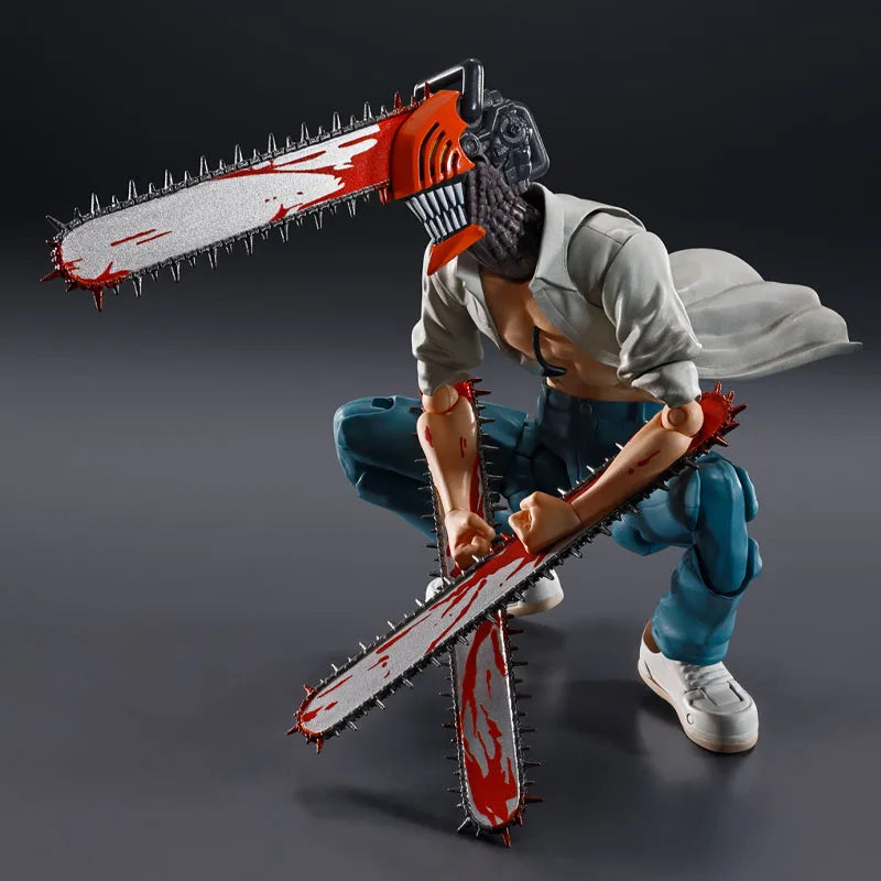 In Stock Genuine Bandai Chainsaw Man The Movie Reze Arc Model Kit SHF Denji Anime Action Figure Collection Finished Model Toys