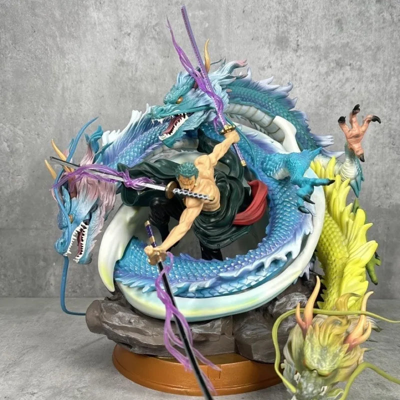 One Piece Zoro Three Dragons Super Giant Tornado Style Figure - Premium Anime Collectible Figurine for Fans