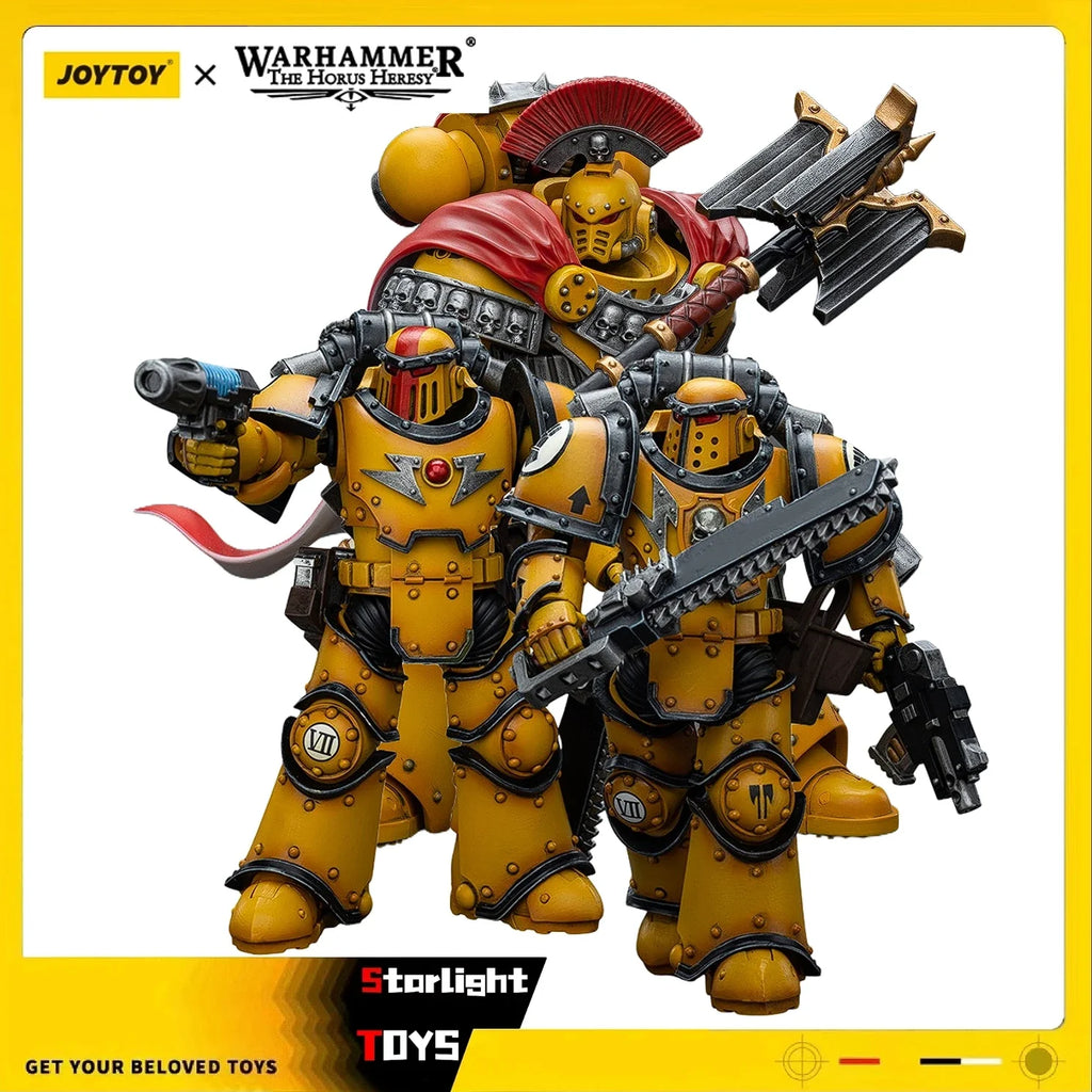 JOYTOY Warhammer 40K Imperial Fists Legion Chaplain Consul Mklll Despoiler Legionaries Model Toy 1/18 Action Figure