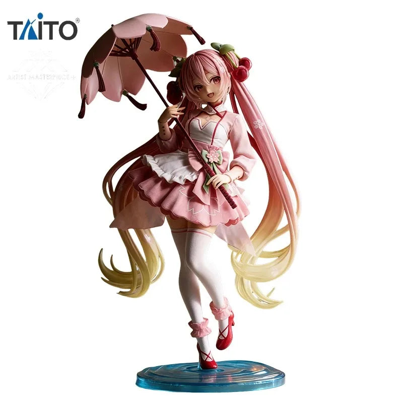 TAiTO AMP Hatsune Miku Sakura Miku ~Sakura Dress Ver. PVC 21CM Anime Actionfiguren Modell Sammlerstück Spielzeug