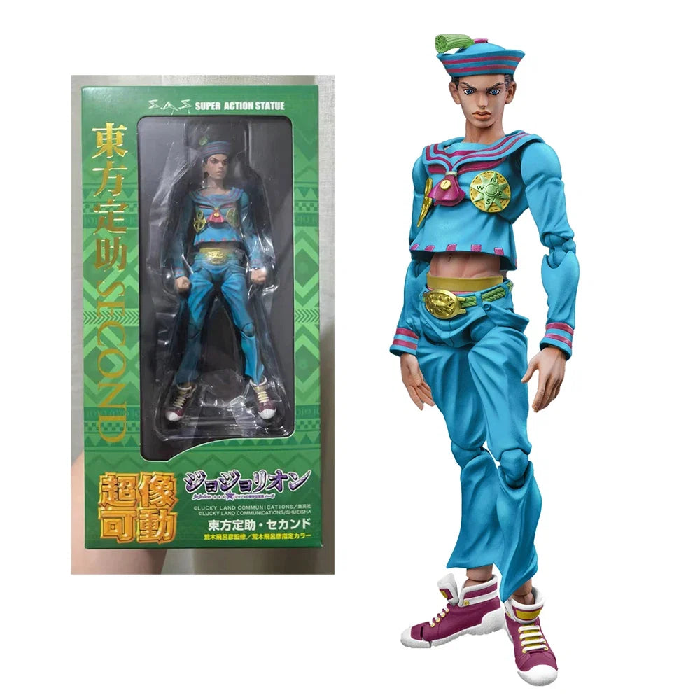 100% Original in Stock Medicos Entertainment Super Action Statue Jojo No Kimyou Na Bouken Higashikata Josuke Second