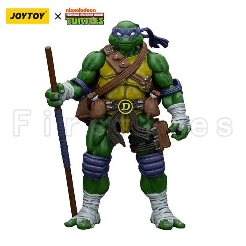1/18 JOYTOY Action Figure Turtles-Michelangelo Donatello Leonardo Raphael Re-issue Version Anime