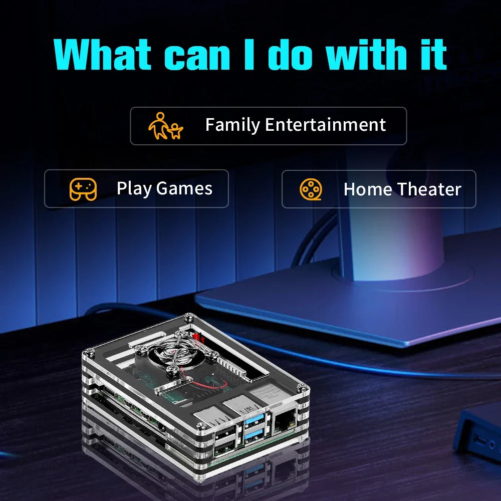 Batocera 39 OS Raspberry Pi 4 Computer Model B Retro Game Console with 90000+ Games for PS1/N64/PSP/Sega Saturn/MAME/NEOGEO/NDS