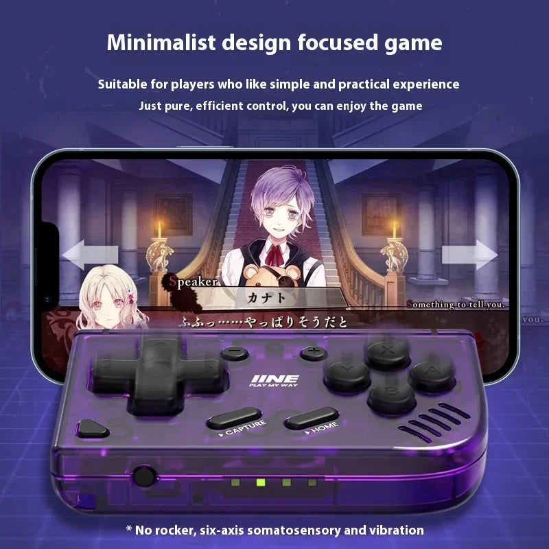 IINE Mini Retro Ananke Controller/ Turbo Function Interchangeable Joystick D-Pad Multi-Platform Controllers Handheld Game Custom