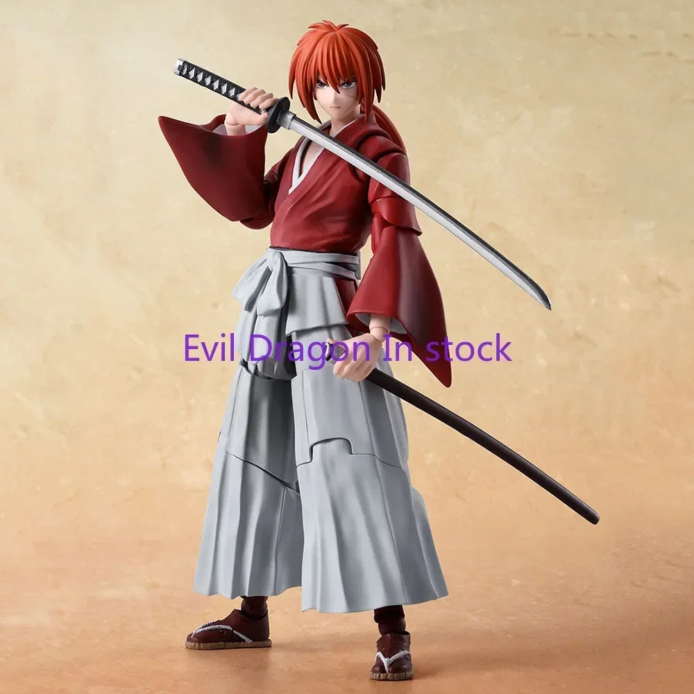 100% Original Bandai Sh Figuarts Shf Himura Kenshin Action Figures Anime Model Toys Figura Collection Gifts in Stock