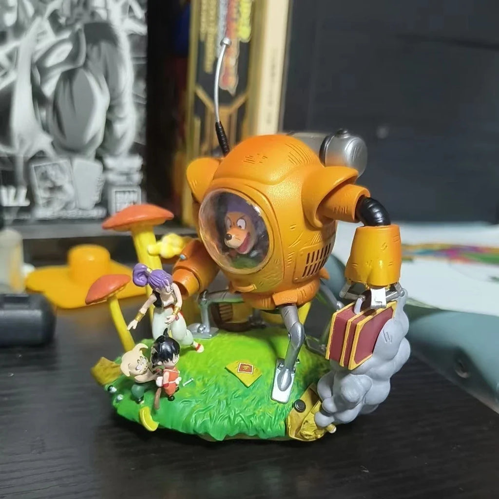 Anime Dragon Ball Shu Robot Vs Son Goku Figure Pvc Statue Action Figures Collectible Model Toys Gifts