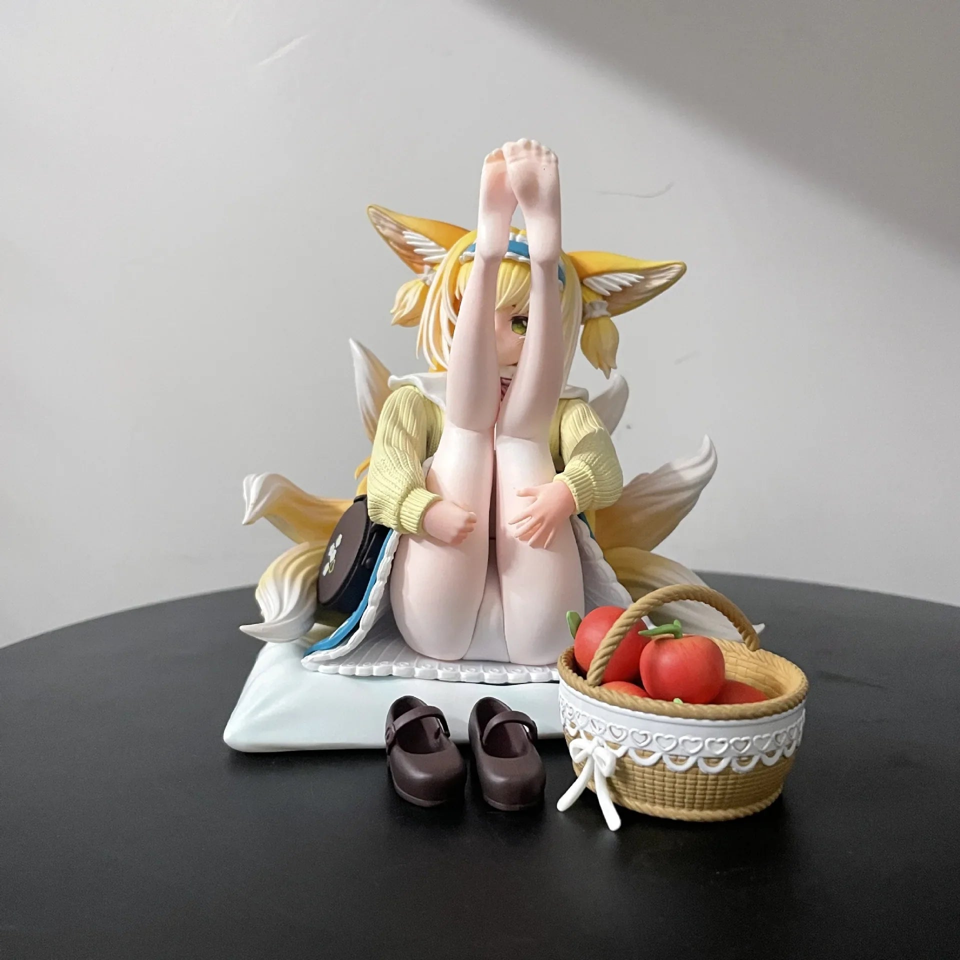 Arknights Suzuran Spring Song Picnic Theme Anime Figure Fox girl Statue Desktop Decoration Gift