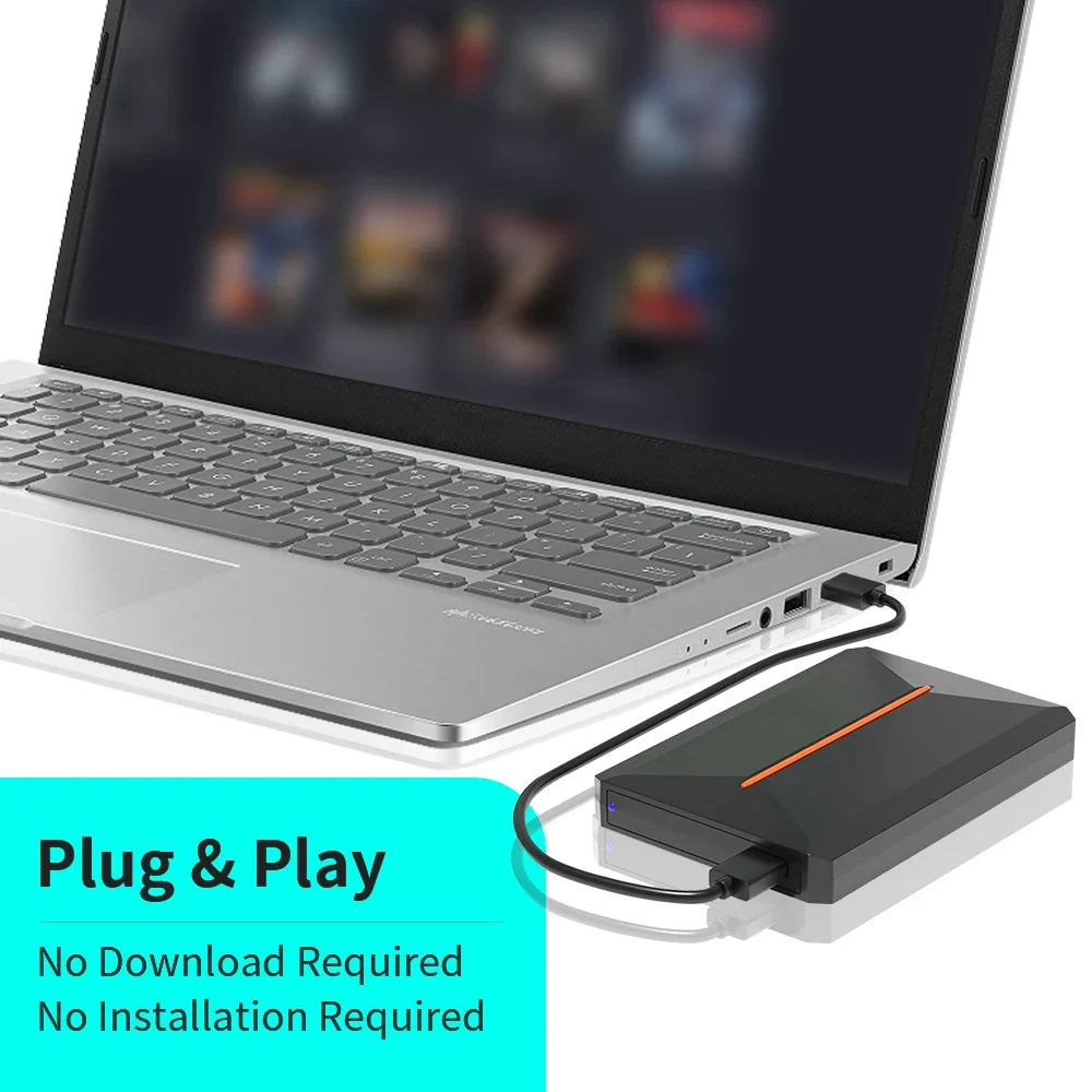 Hyper Base Lbox 500GB Gaming Hard Drive For PS4/PS3/PS2/Wii/Wiiu/Gamecube/Saturn With 3700+ Games Plug&Play For Win PC Launchbox