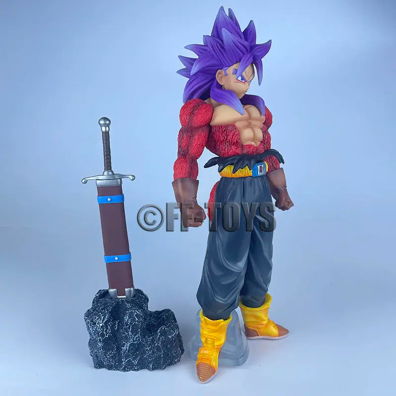 26CM Anime Dragon Ball Z Trunks Figures Future Trunks Ssj4 Figurine Action Figure PVC Statue Collection Model Toys Gifts