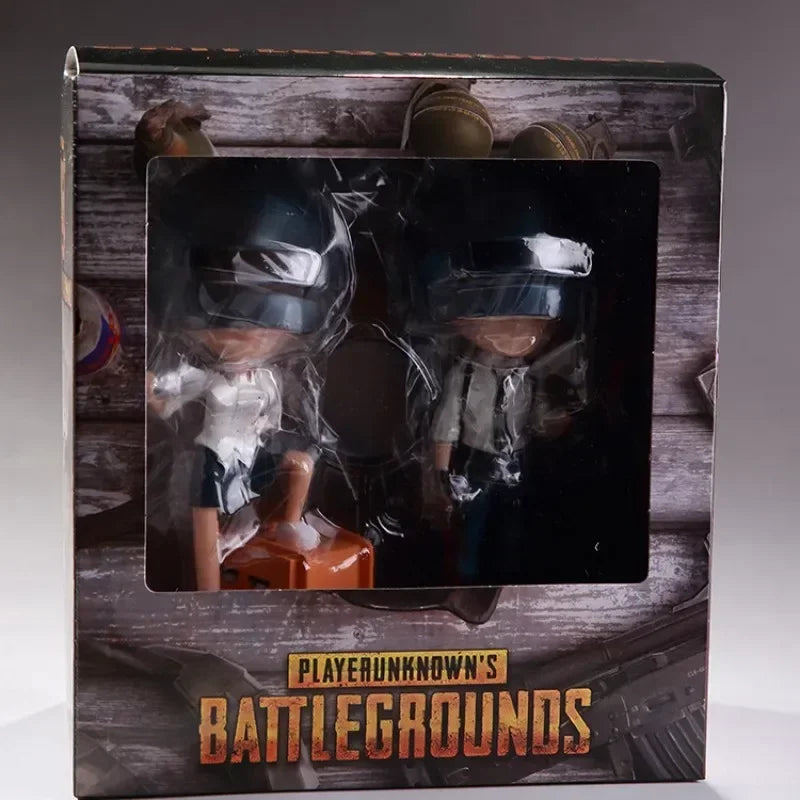 Pubg Action Figures 12cm Adventure Shoot Game Q Version Model Doll Peripherals Small Figures Manga Anime Action Gift Toys boys