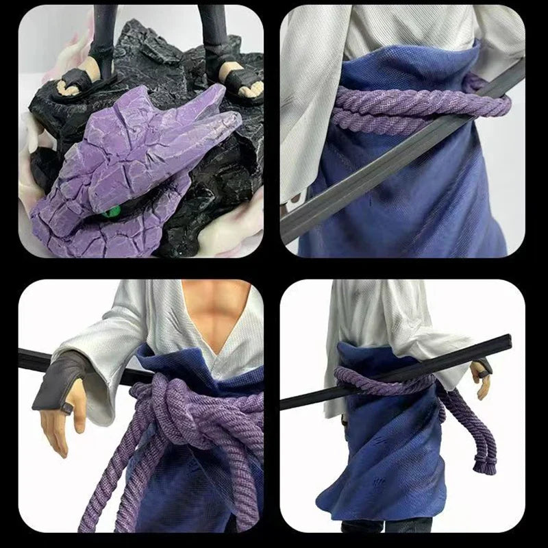 Naruto Uchiha Sasuke Curse 1/6 42CM Action Figures Cartoon Anime GK PVC Model Doll Collectible Statue Boy Toys For Children Gift
